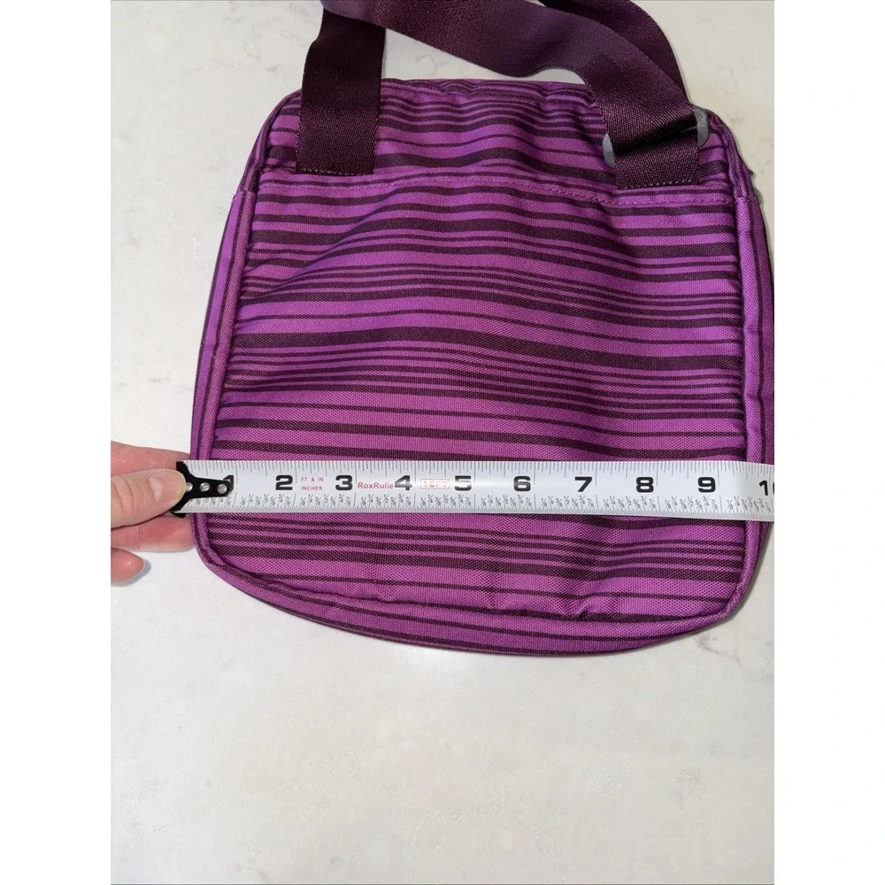 Eddie Bauer Purple Insulated Purse Satchel Lunch Messenger Bag Camping School‎